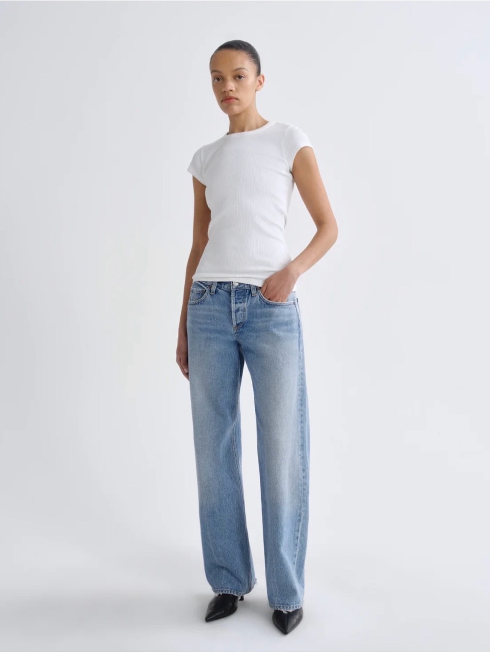 AGOLDE Low Rise Loose Jeans Vault Wash in Size 27